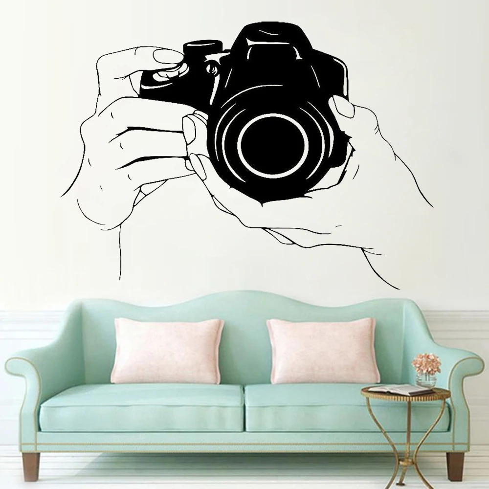 Interior Design Instagram - Calcomanía de pared para cámara fotográfica,