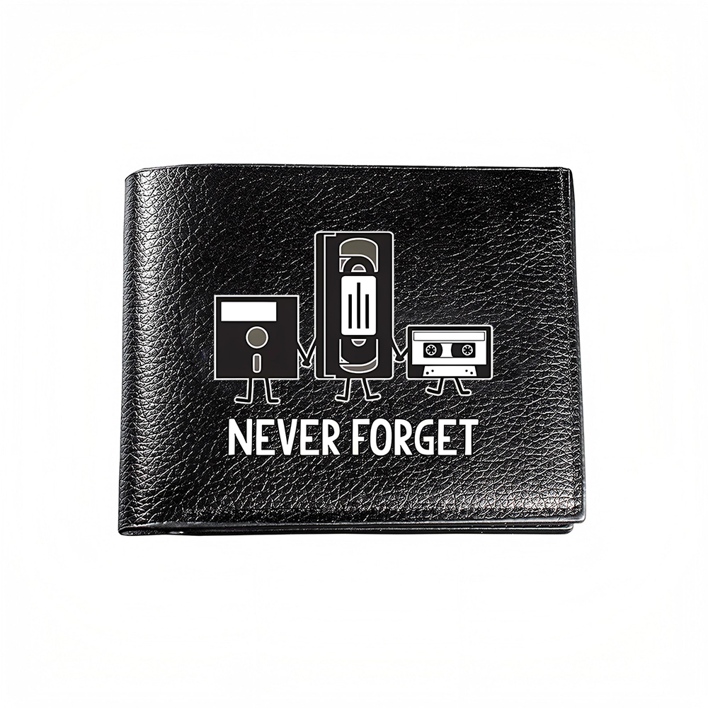 Interior Design Tech - Cartera para Hombre Never Forget Retro