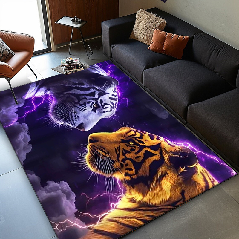 Interior Design Your Room - Alfombra con caras de tigre con