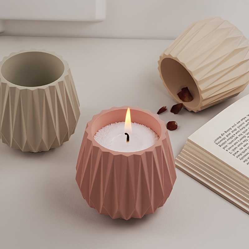 Ceramic Candle Vessel - Molde de silicona para portavelas con