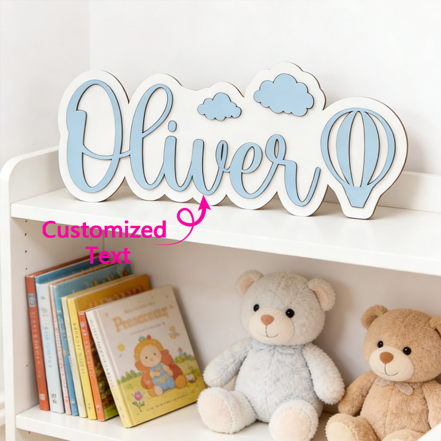 Interior Design Names - Letrero Personalizado para Habitación con Globo