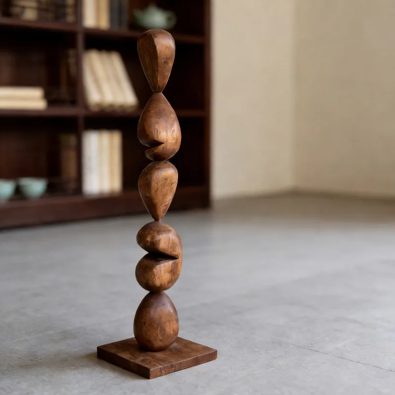 Interior Design Hall - Adorno tallado en madera de nogal