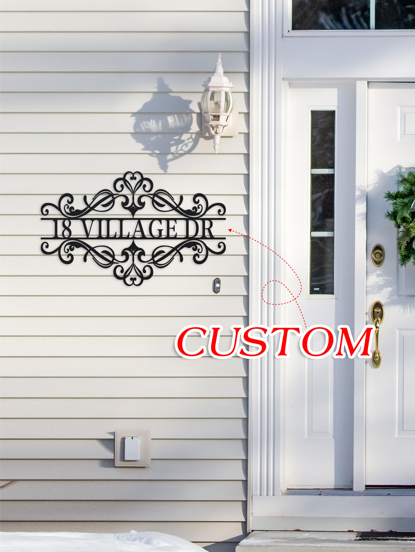 Interior Design Names - Letrero de metal personalizado con nombre,