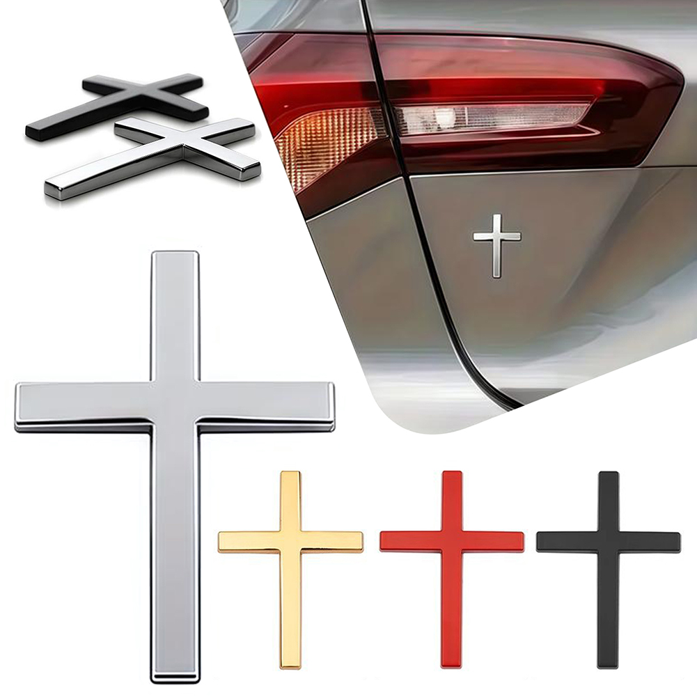Interior Design Icon - Pegatina cruzada cristiana para carrocería de