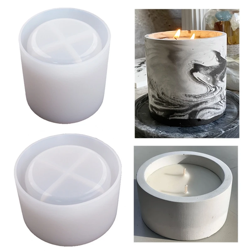 Ceramic Candle Vessel - Moldes redondos de cemento y hormigón