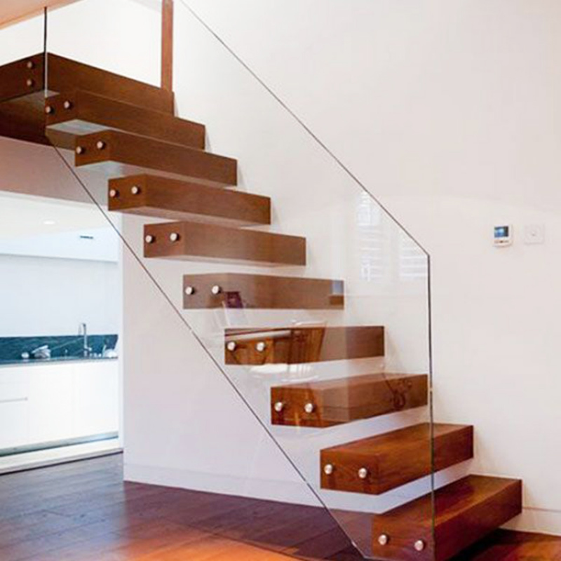 Escalera flotante de madera re - Interior Design Usa reseña y precio