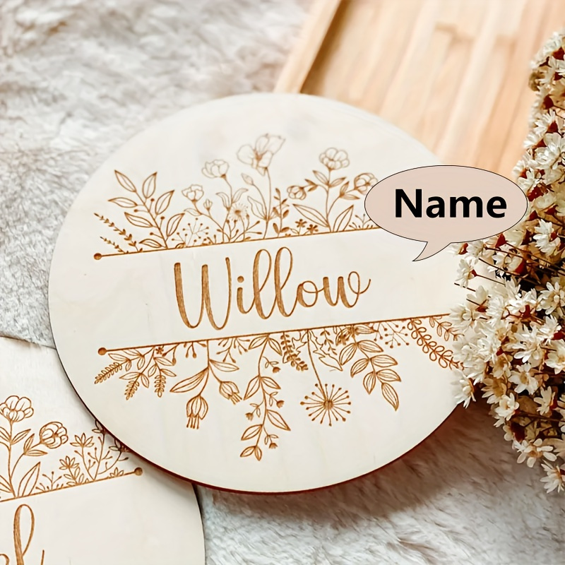 Placa con Nombre Grabado Flora - Interior Design Names reseña y precio