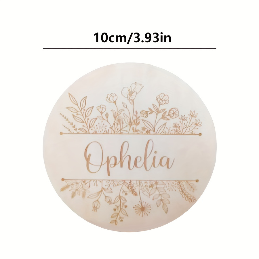 Placa con Nombre Grabado Flora - Interior Design Names reseña y precio