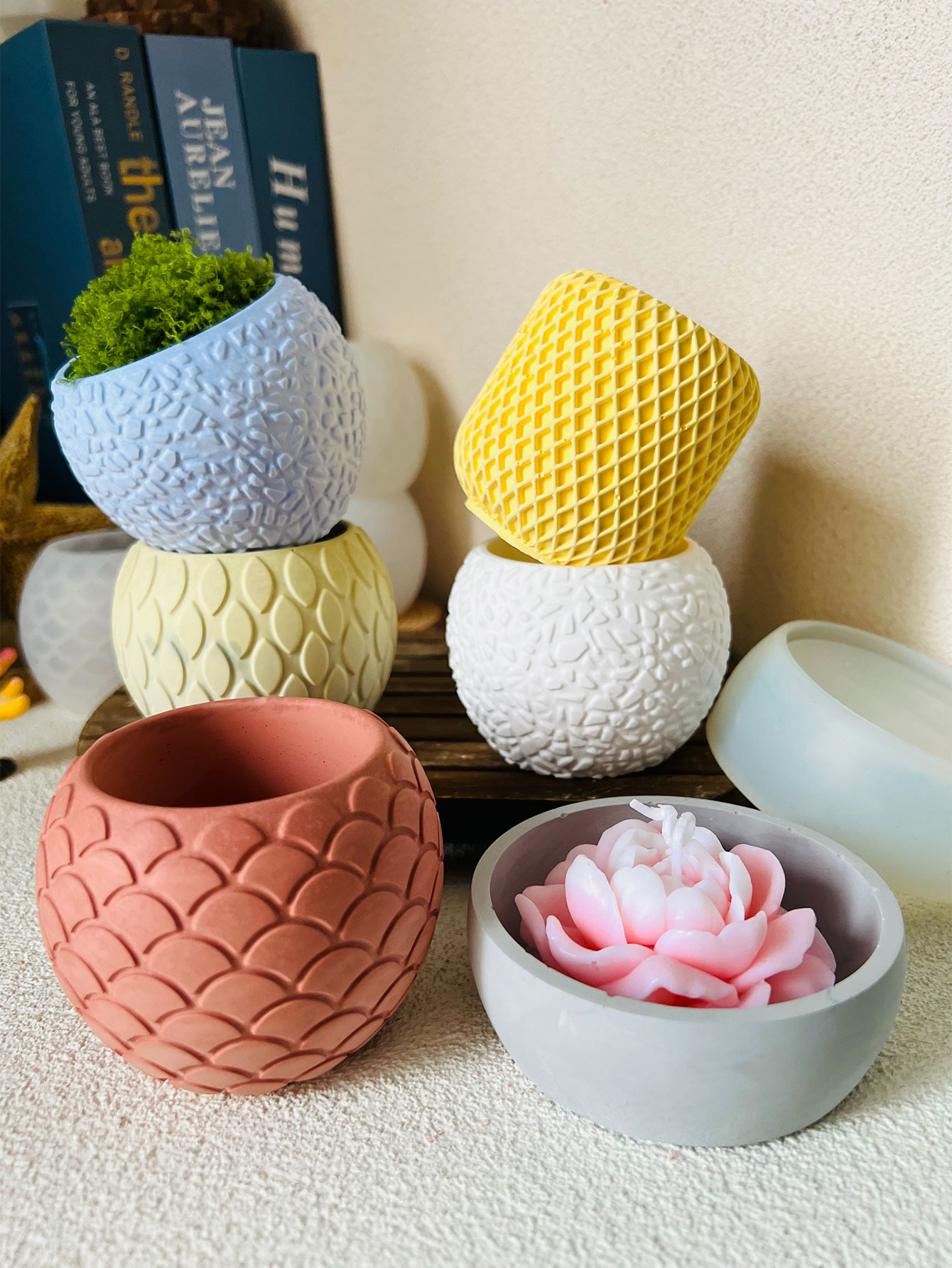 Molde de taza de vela de cemen - Ceramic Candle Vessel reseña y precio