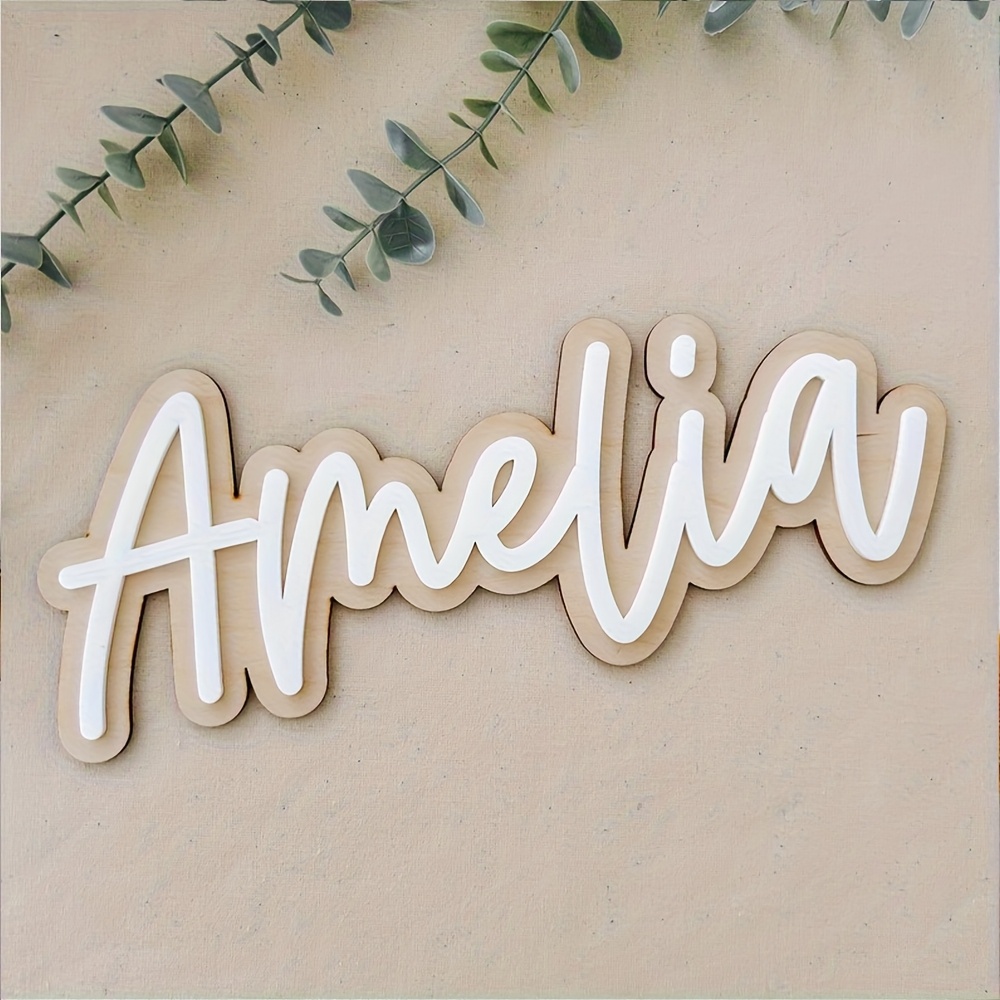 Placa de Madera Personalizable - Interior Design Names reseña y precio