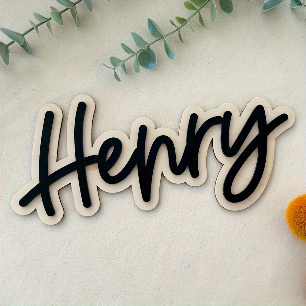 Placa de Madera Personalizable - Interior Design Names reseña y precio