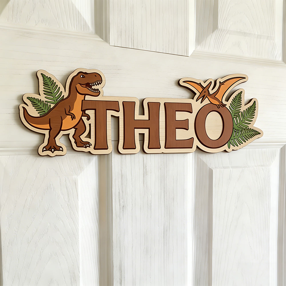 Letrero con nombre de dinosaur - Interior Design Names reseña y precio