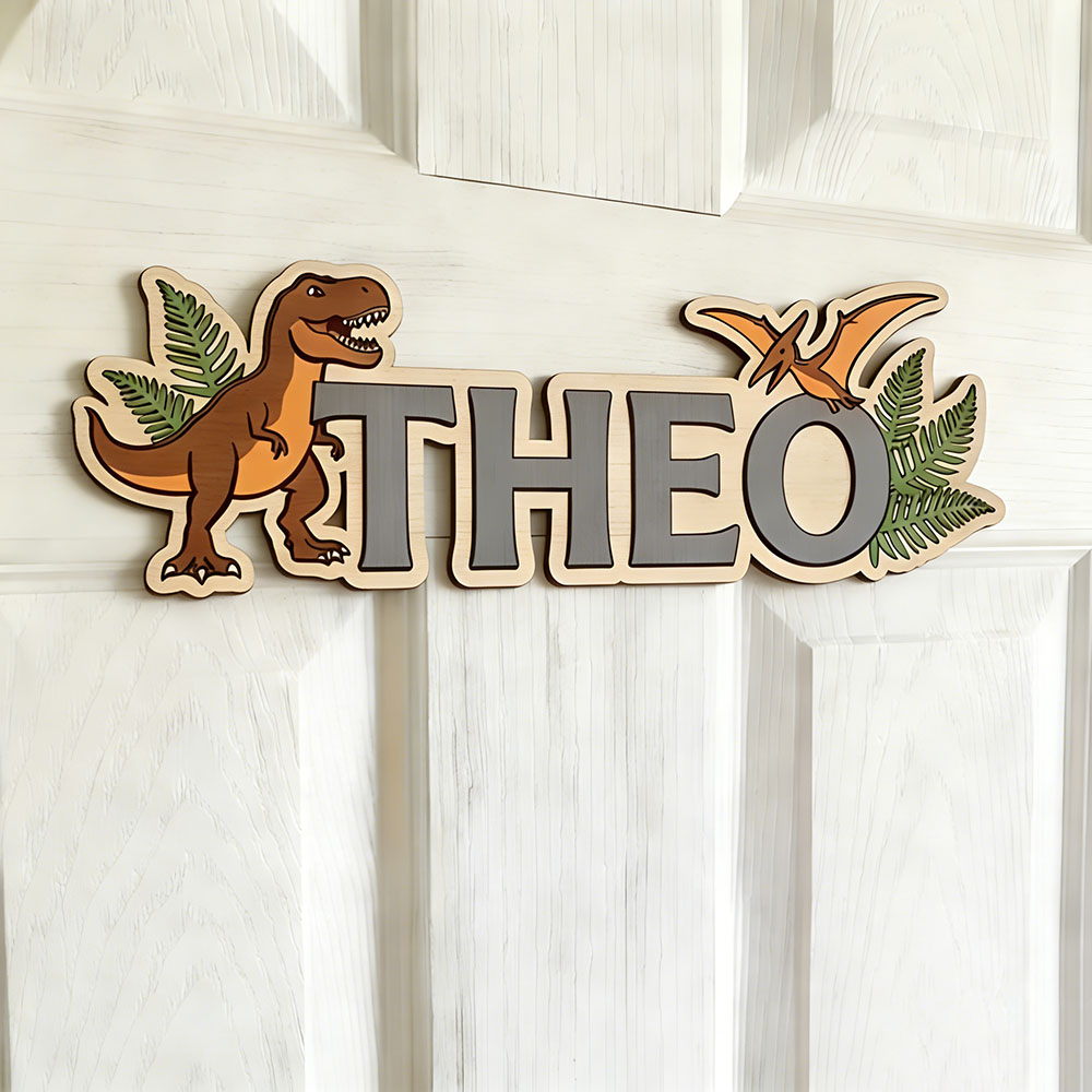 Letrero con nombre de dinosaur - Interior Design Names reseña y precio