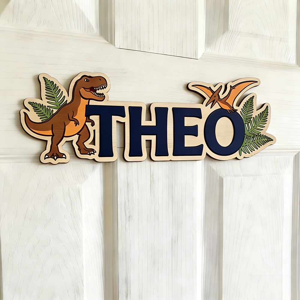 Letrero con nombre de dinosaur - Interior Design Names reseña y precio