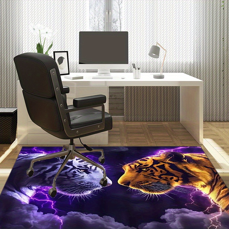 Alfombra con caras de tigre co - Interior Design Your Room reseña y precio