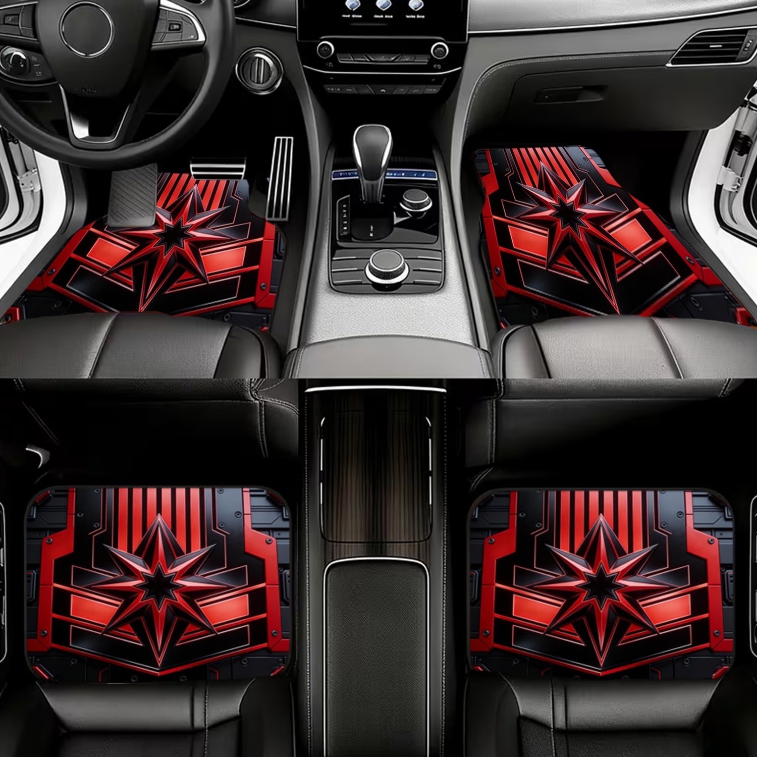 4 alfombrillas para coche, dis - Interior Design Tech reseña y precio