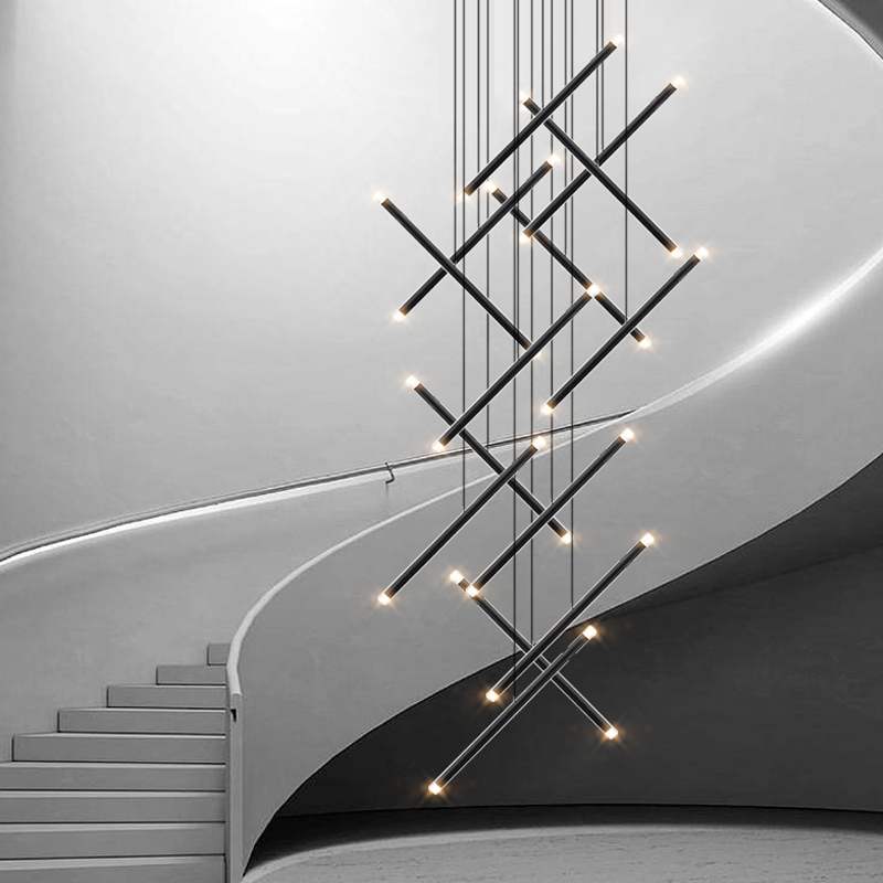 Candelabro LED moderno para es - Interior Design Hall reseña y precio