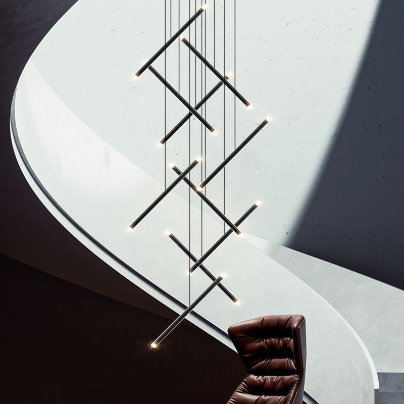 Candelabro LED moderno para es - Interior Design Hall reseña y precio