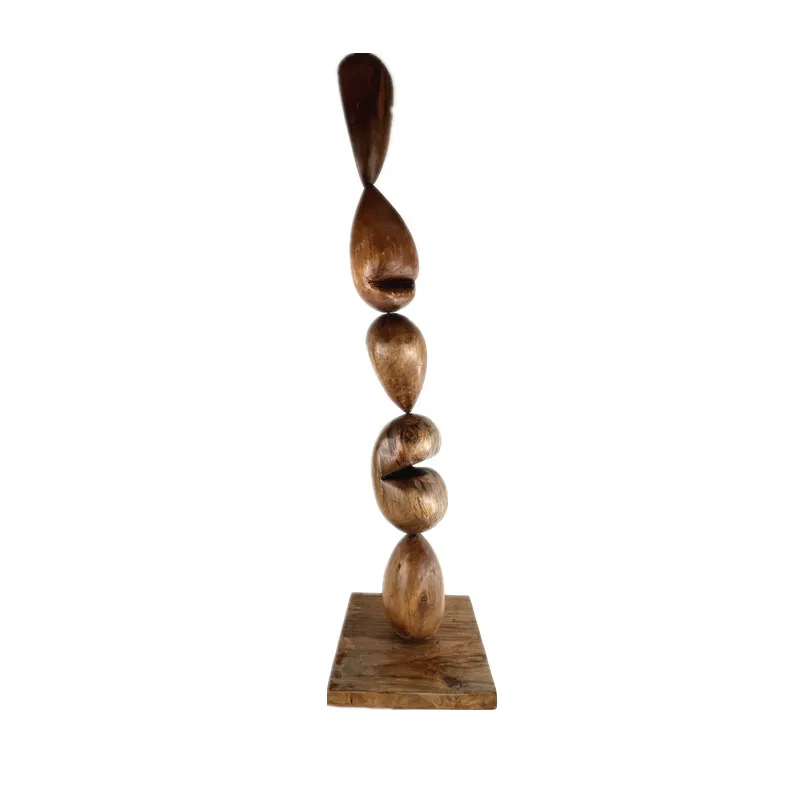 Adorno tallado en madera de no - Interior Design Hall reseña y precio
