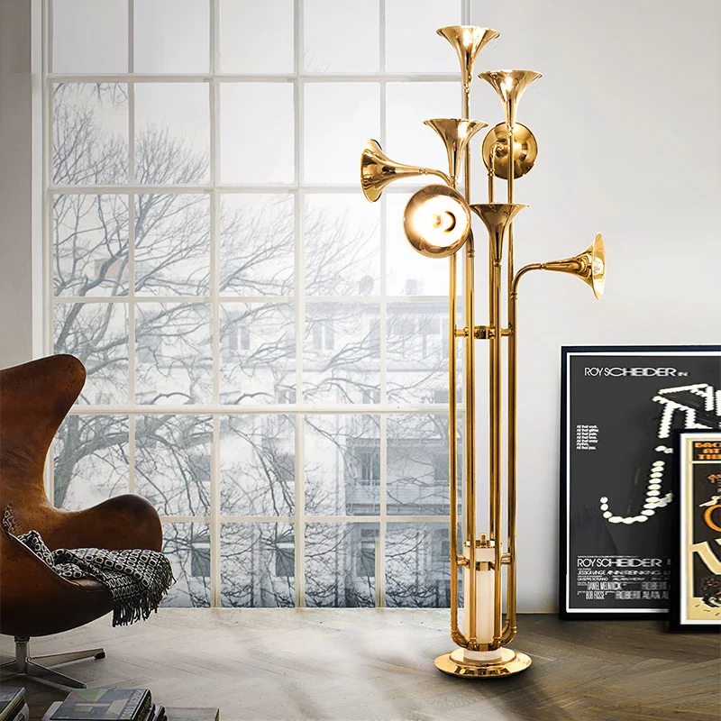 Lámpara colgante de trompeta n - Interior Design Hall reseña y precio