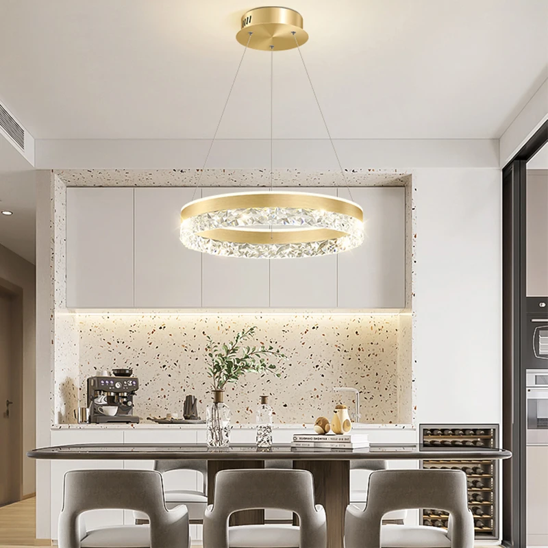 Lámpara colgante LED de crista - Interior Design Hall reseña y precio