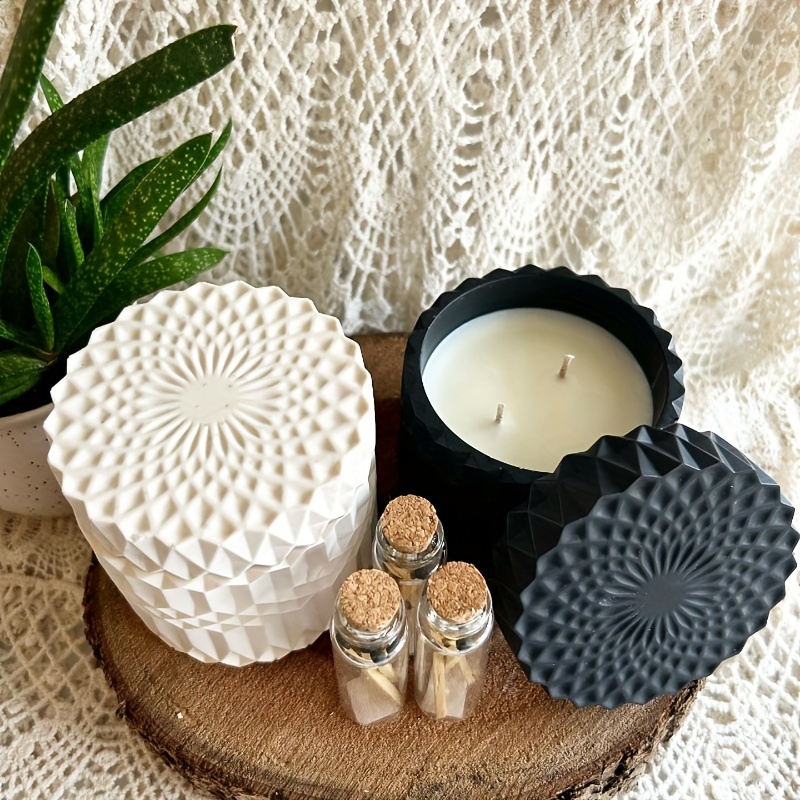 1 set de moldes de silicona pa - Ceramic Candle Vessel reseña y precio